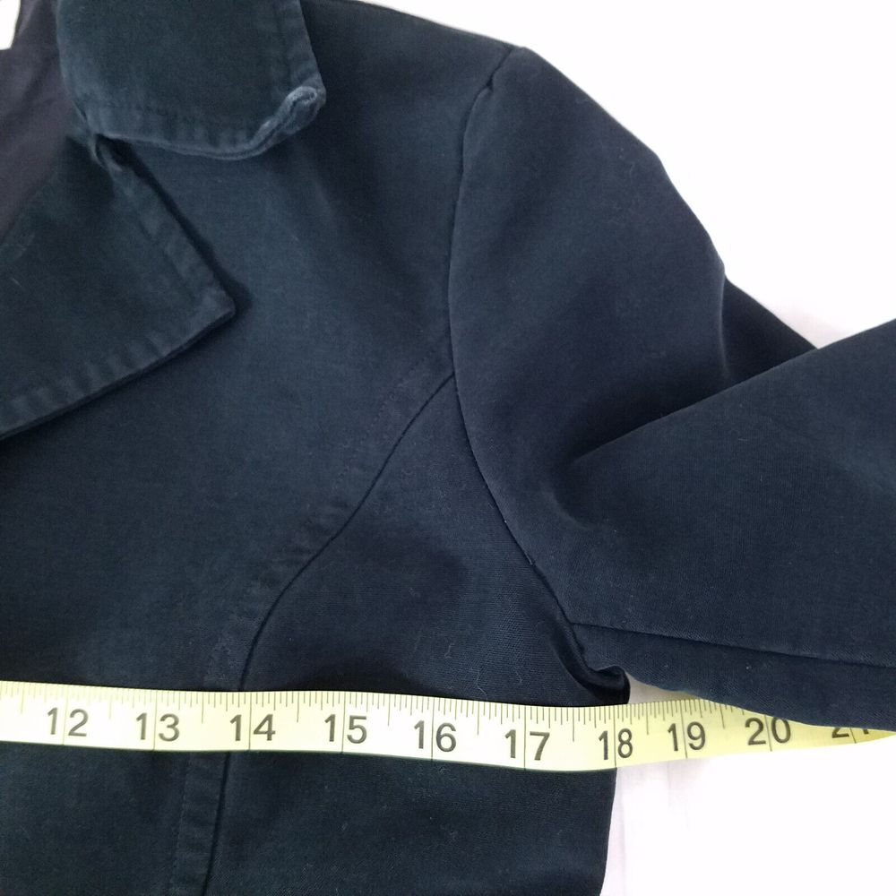Merona Jacket Womens Small Black‎ Long Sleeve Pockets Button Up Coat - Picture 4 of 14